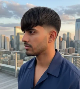 Blowout Taper Fringe Straight Hair