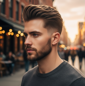 Mid Blowout Taper Straight Hair