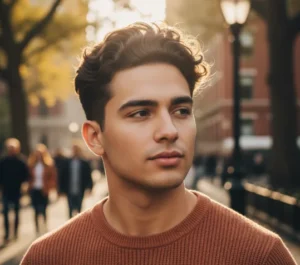 Mid Blowout Taper Wavy Hair