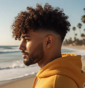 Blowout Taper Fringe Curly Hair