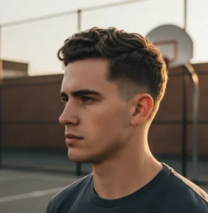 Low Blowout Taper Wavy Hair