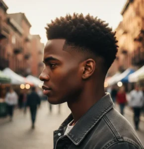 Short Afro Blowout Taper