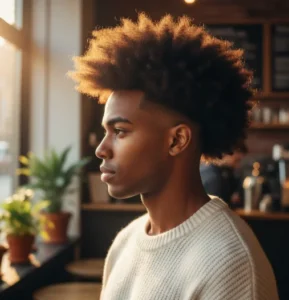 Long Afro Blowout Taper