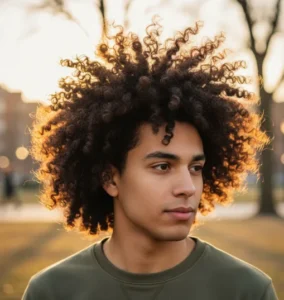 Long Curly Blowout Taper
