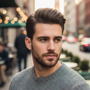 Blowout Taper Straight Hair Side Part