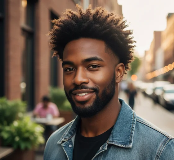 Blowout Taper Curly Hair