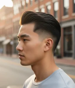 Modern Middle Part Blowout Taper