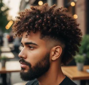 Curly Blowout Taper Mullet