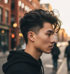 Messy Blowout Taper Fade