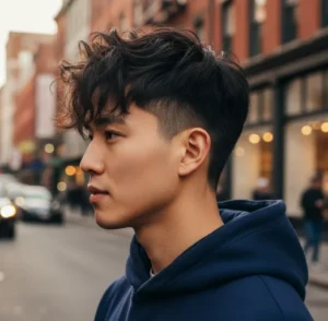 Messy Blowout Taper with Fringe